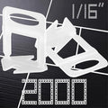 1/16” Tile Leveling System Spacers 2000 PCS Tile Leveling Clips Kit Prevent Tile lippage Leveler Spacers for DIY Professional Ceramic Tile and Stone Installation (1/16 IN, 2000)