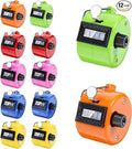 12 Pcs Handheld Tally Counter Digital, 4 Digit Number Hand Clicker Counter, Metal Mechanical Register for Coaching, Knitting, People, Golf and Row, Handheld Clickers