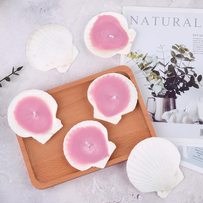 30PCS Scallop Shells for Crafts 2''-3'' Natural White Large Shells Decoration for DIY Craft Painting, Home Decor, Baking and Beach, Wedding Party Decoration