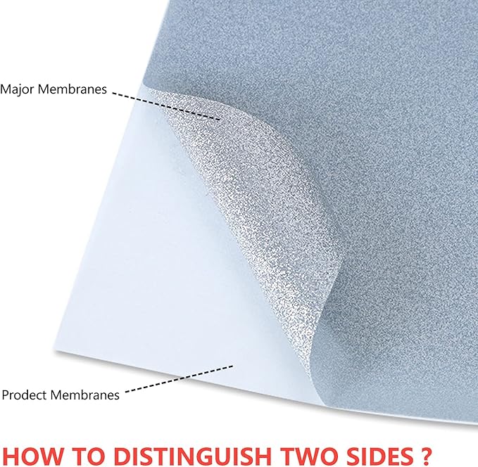 guangyintong Glitter Silver Heat Transfer Vinyl HTV Rolls, 12" x 8ft Iron on Vinyl for T-Shirts Glitter Silver HTV Vinyl for All Cutter Machines Easy to Cut & Weed for Heat Vinyl Design