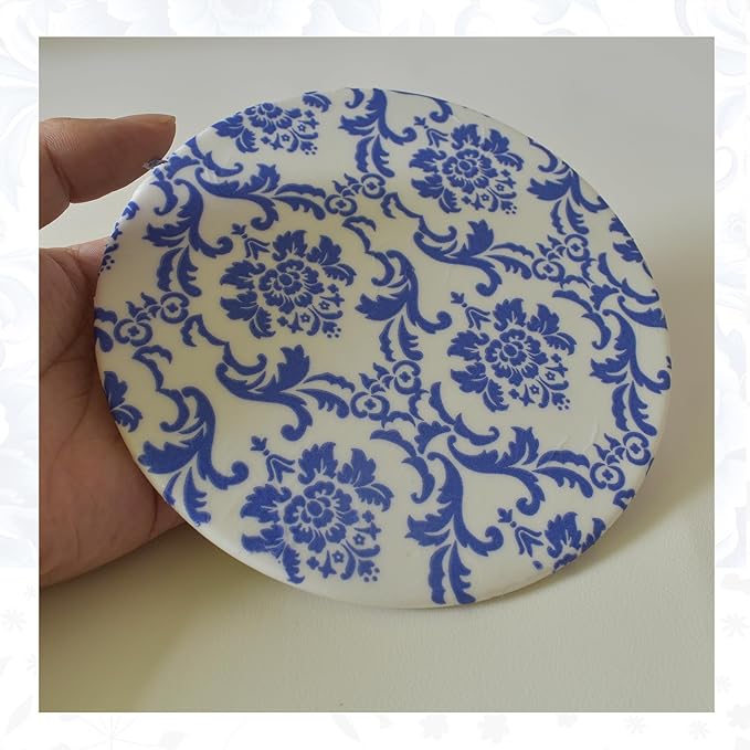 Decoupage Napkins Assorted Floral 27 Pack 9 Styles for DIY Crafting Birthday Party ， Decorative Decoupage Napkins Cocktail Paper ，Each Unfolded 13 Inch (Blue Floral)