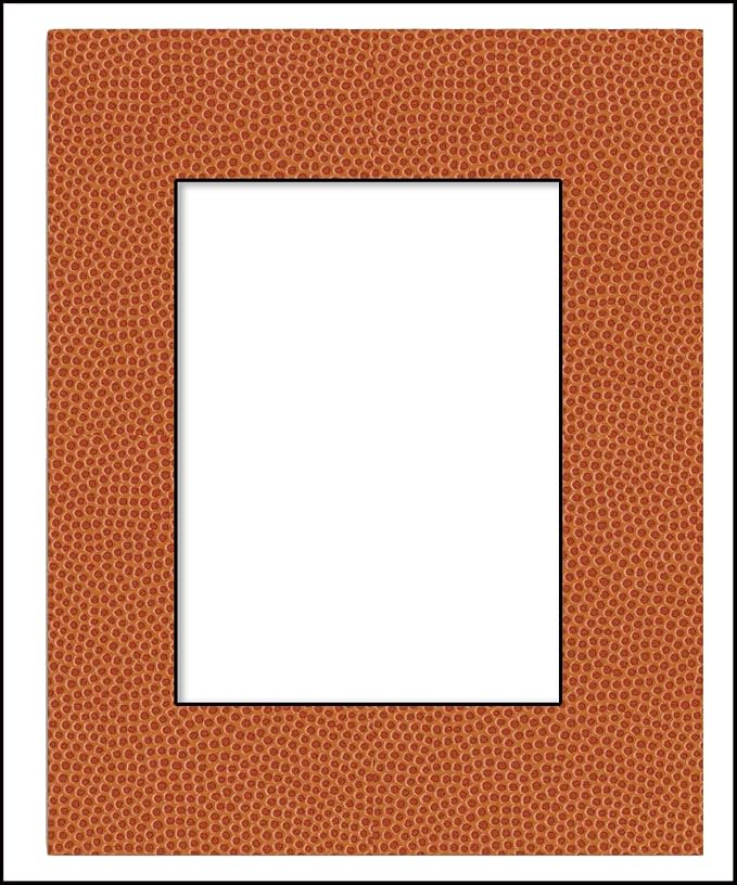 Pack of 25 Acid Free 11x14 Mats Bevel Cut for 8.5x11 Photos - Basketball Texture Precut Matboards For Pictures, Photos, Framing - 4-ply Thickness
