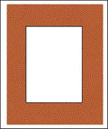 8x10 Mat Bevel Cut for 5.5x8.5 Photos - Acid Free Basketball Texture Precut Matboard - For Pictures, Photos, Framing - 4-ply Thickness