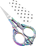 Small Embroidery Scissors with Cover -Cute and Comfortable handles with Sturdy and Sharp Tips for Precise Cutting, Perfect Size for Keeping in Your Sewing and Craft Supplies Kit