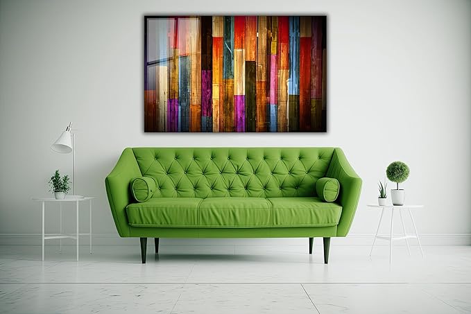SpiritualHands Painted Wood Glass Printing Wall Art, Glass Wall Art, Home Decoration, Interior Design Ideas, Wall Hangings, Tempered Glass Wall Art