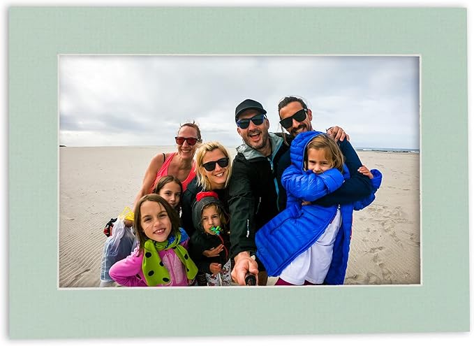 5x7 Mat for 8.5x11 Frame - Precut Mat Board Acid-Free Honeydew Green 5x7 Photo Matte For a 8.5x11 Picture Frame, Premium Matboard for Family Photos, Show Kits, Art, Picture Framing, Pack of 1 Mat