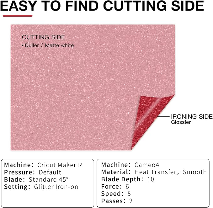HTVRONT Red Glitter HTV Heat Transfer Vinyl Bundle: 13 Pack 12" x 10" Iron on Vinyl for T-Shirt, Red Glitter Heat Transfer Vinyl for Compatible with Cricut Cutting Machine or Heat Press Machine