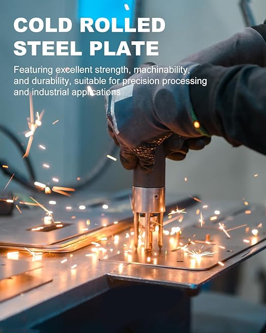 2 Pcs 18 Gauge Steel Sheets Metal Cold Rolled Steel Plate, 12" x 9" Weldable Metal Sheet for DIY Craft Projects, Industrial, Professional