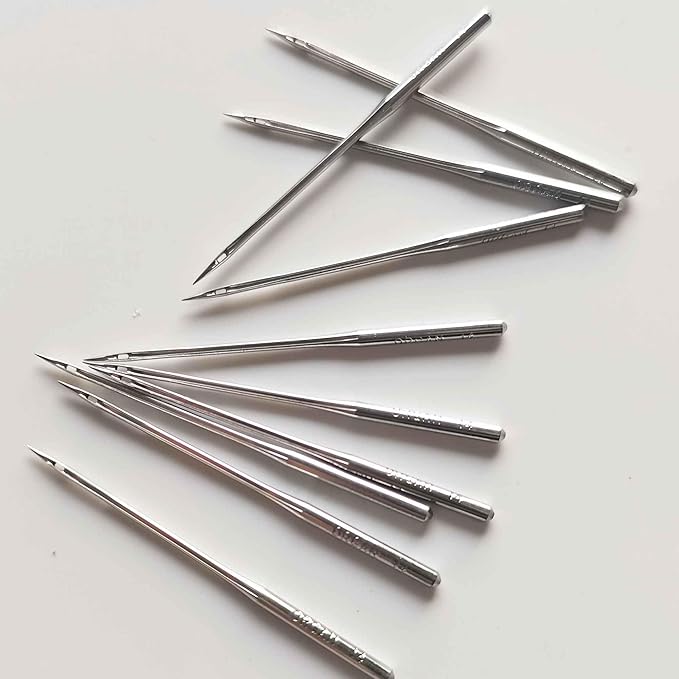 HONEYSEW 10PCS SLX75 SY2054 Organ Serger Overlock Sewing Machine Needle for Singer 14U Sharp (SY2054 80/12)