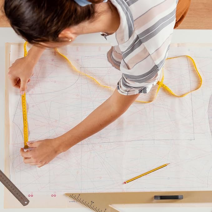 Tracing Paper Roll 24 Inches x 30 Yards, Trace Paper White ‌Translucent‌ Pattern Paper Tracing Paper for Drawing, Sewing, Sketch