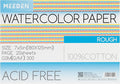 MEEDEN Watercolor Paper Block, 100% Cotton Watercolor Paper Pad of 20 Sheets, 140lb/300gsm, Acid-Free Art Paper for Watercolor, Gouache, Ink and More, 5" x 7" Rough Grain