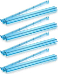 Mahjong Racks with Pushers,Blue Acrylic American Majiang Tile Racks,Imports Modern Mahjong Racks with Built-in Pushers- Set of 4