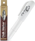 Madam Sew Fabric Chalk Markers for Sewing & Quilting | Refillable Tailors Chalk for Fabric Marking with Dosing Wheel | Ideal for Marking on Cotton, Knit, Suede (White)