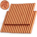 Copper Gold Wax Seal Sticks, 30pcs Sealing Wax Sticks, HOSEALING Glue Gun Wax Seal Sticks for Wax Seal Stamp, Premium Sealing Wax for Wedding Invitations, Letter, Envelope (Mini Size)