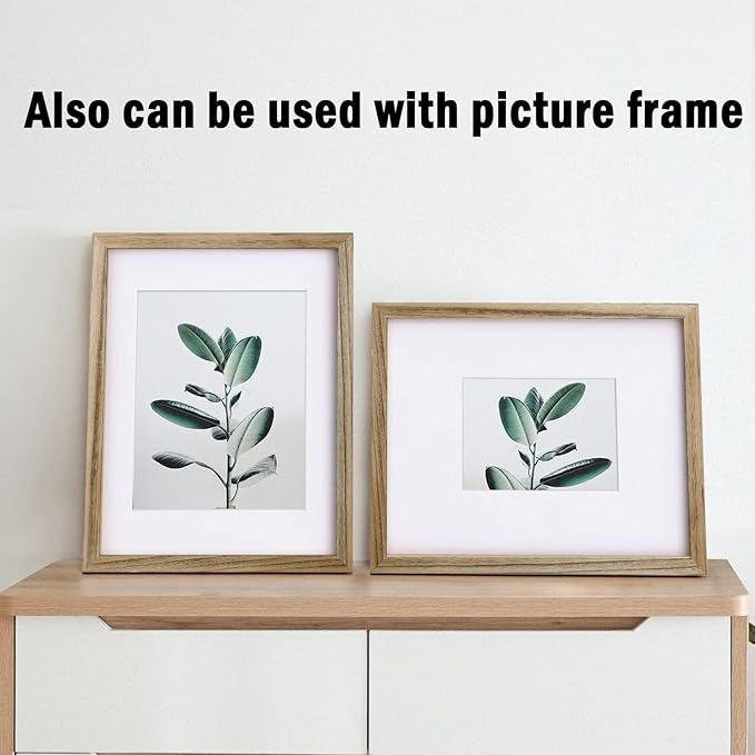 Egofine Pack of 5 White Pre-Cut Mat Board 11x14 Picture Mat for 8x10 Photo with White Core Bevel Cut Mattes Sets. Includes 5 High Premier Acid Free Mats & 5 Backing Board & 5 Clear Bags