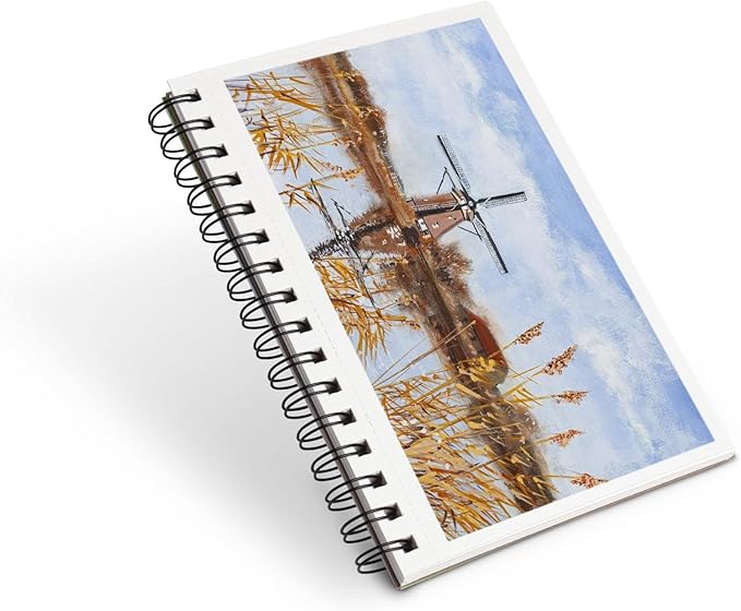 Elan A5 Mixed Media Journal, 30 Sheets Italian Paper 110 lb/250 GSM, Acid-Free Mixed Media Sketchbook 8.3x5.8 Inch, A5 Sketchbook Spiral Bound