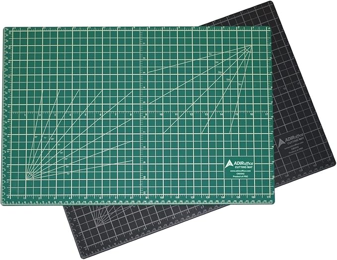 Adir Professional Self Reversible Healing Cutting Mat, 36 by 48-Inch, Green/Black