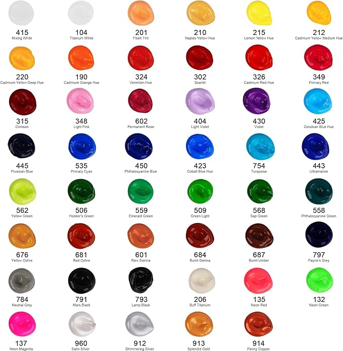 AUREUO Lamp Black Acrylic Paint, 4 Fl Oz / 120ml Single Tube, Rich Pigment Art Craft Paints for Canvas, Rocks, Wood, Ceramic, Fabric - Art Supplies for Beginners, Professionals, Artists