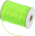 MECCANIXITY Waxed Cord 0.8mm Waxed Polyester Cord 175 Yard Wax String for Bracelet Making,Necklaces, Beading,Jewelry Making and DIY Crafts(Green)
