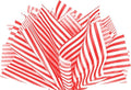 Flexicore Packaging Red Pin Stripe Print Gift Wrap Tissue Paper Size: 15 Inch X 20 Inch | Count: 100 Sheets | Color: Red Pin Stripe