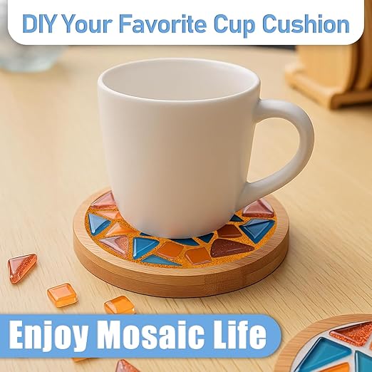Mosaic Crystal Grout, Mosaics Tile Tools, Mosaic Tile Accessories – Essential for Handmade Grouting and Perfect for DIY Craft Projects (Orange, 8.8oz)