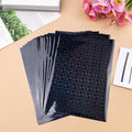 Briartw 50 Sheets Black Gemstone Toner Reactive Foil - Per Sheet 20x29cm (7.9 x 11.4 inch)- Metallic Finish for Laser Printers & Laminators - Ideal for Printing,Cardmaking,Scrapbooking,DIY Projects
