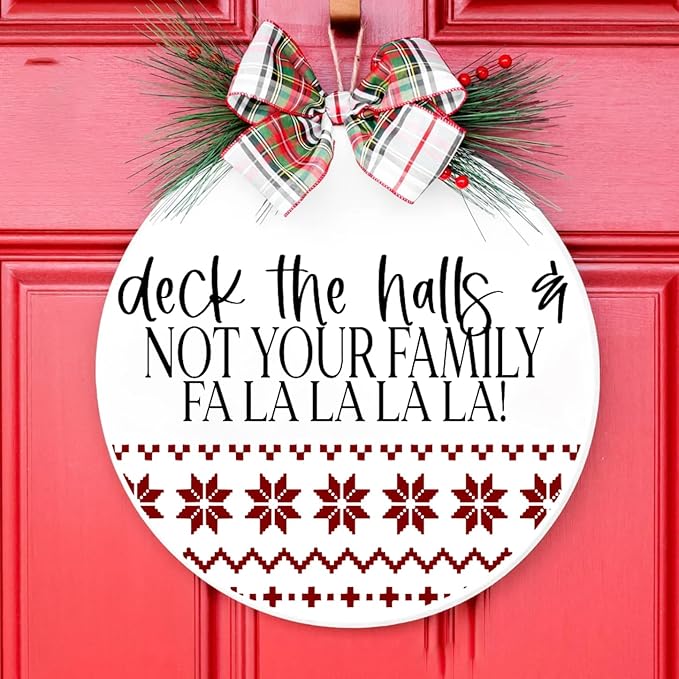 Christmas Stencils for Painting on Wood 12” Christmas Stencils for Crafts Reusable Holiday Doormat Stencil for Porch Hanger Fabrics Decor