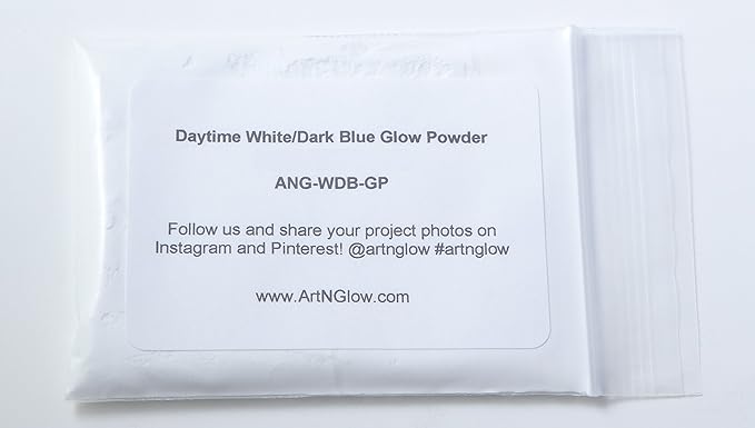 Glow in The Dark Pigment Powder - Neutral and Fluorescent Color for Art Painting, Fine Art, Nail Art Paint, and DIY Crafts - Long Lasting 10+ Color Options - Neutral Dark Blue (1 Kilogram)
