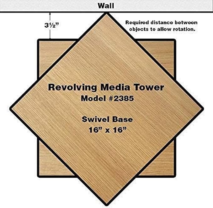 Venture Horizon Revolving Media Tower 600 Oak