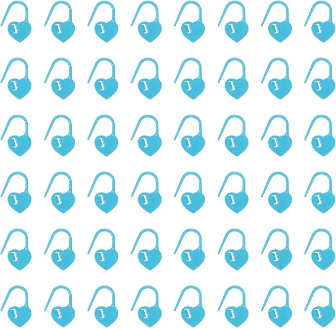 uxcell 200pcs Stitch Markers for Crocheting, Heart Shaped Crochet Marker Needle Clip Counter for Knitting Clothing Tag DIY Craft,Blue