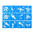 Colorations Space Stencil Set - Set of 12