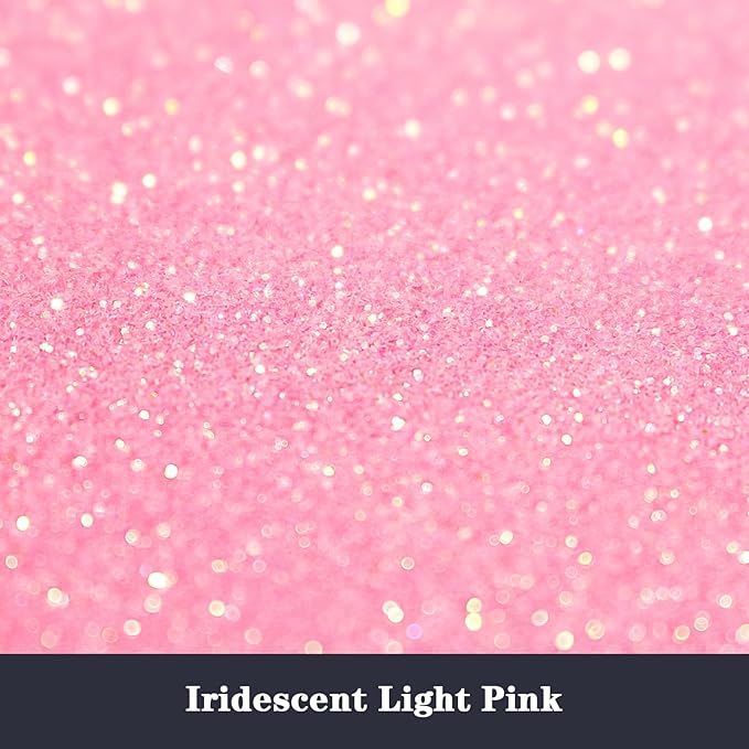 High Capacity 260g Iridescent Fine Glitter,Shaker Bottle Fine Glitter for Epoxy Resin DIY Craft,Rainbow Fine Glitter for Nail Art Face Body Glitter Tumbler Making (IRI lt Pink)