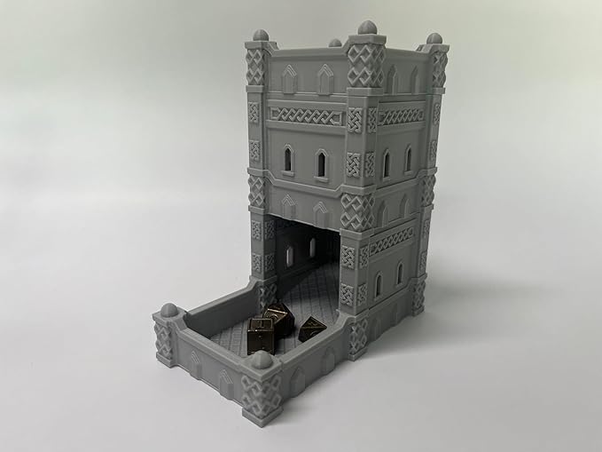 HAUTICO Dwarf Dice Tower Terrain Scenery for 20-28mm Miniatures Wargame, D&D Table Top Game Paintable