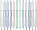 Gel Pens Black Ink Fine Point 0.5mm Retractable Cute Pen for Smooth Writing School Office Supplies (Silver 12-count)