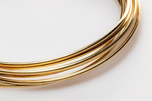 8 Gauge, Jeweler's Brass Wire, Red Brass, Round, Dead Soft, CDA #230 Alloy Jewelry Grade - 1 Ounce (1.5FT) by CRAFT WIRE