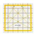 KERING Patchwork Quilting Ruler - 6x6 inch Non-Slip Acrylic Square Ruler for Foundation Paper Piecing, Bias Strips & Rotary Cutting, Durable Quilter's Tool with Anti-Slip Backing