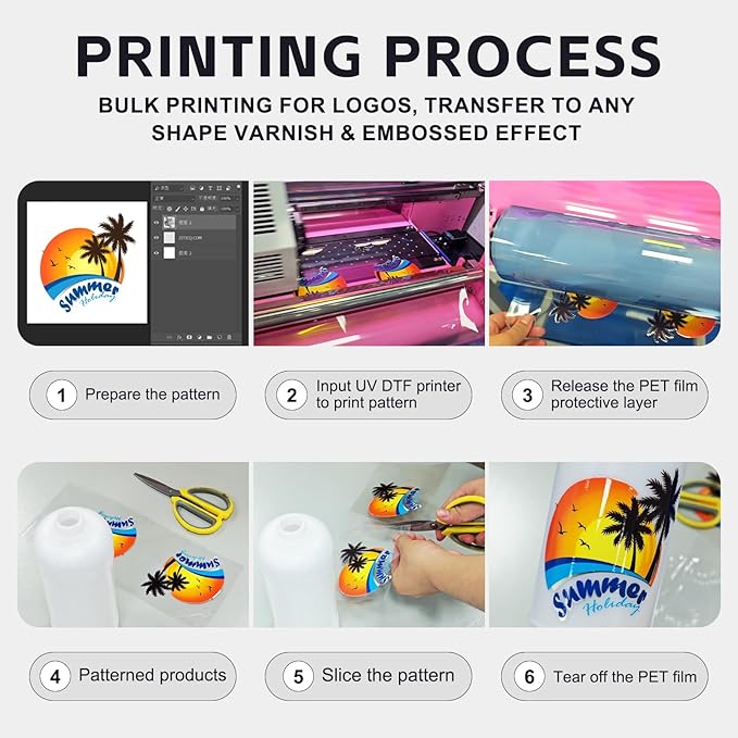 1000ML White UV DTF Ink for UV DTF Printer – Compatible with Ep XP600 TX800 i3200 L805 1390 DX5 DX6 DX7 i1600 DX10 – Fast-Drying, Opaque Direct to Film Ink for Sticker Printing (White)