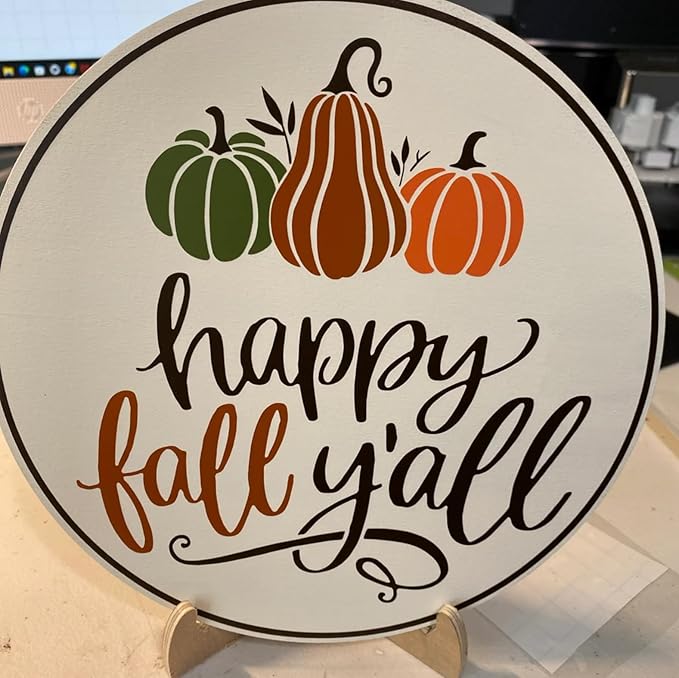 Fall Stencils for Painting on Wood Pumpkin Stencil Thanksgiving Stencils for Porch Wood Sign Door Hanger Decor