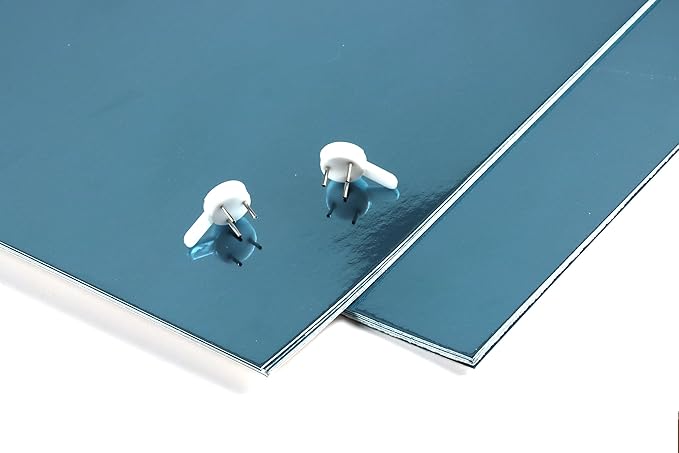 TGXRZX Metallic Lake blue Cardstock Paper,Size 8 "x 11" (250gsm), 15PCS, Mirror Finish Gold Foil Board for Crafting, Invitations, and Decorations,Die Cut and Plotter,Card Making (Lake blue)