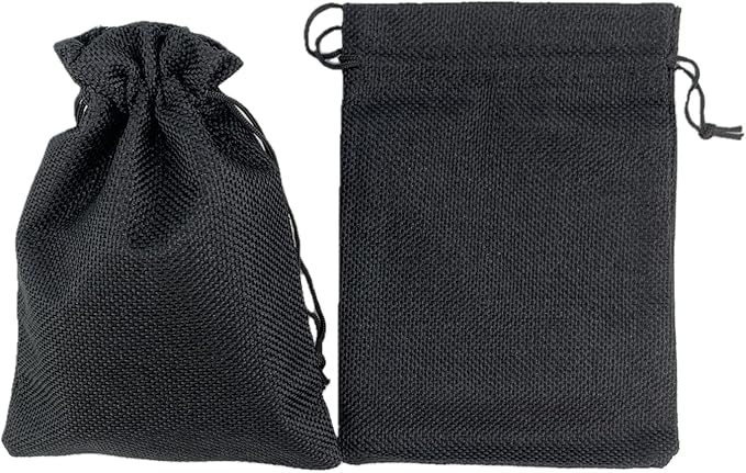 Palmhomee Pack of 25 Burlap Gift Bags with Drawstring Linen Jewelry Pouches Wedding Hessian Jute Bags for Birthday Jewelry and Treat Pouches Party Wedding Favors Gift Art and DIY Craft (7x9 Inch,