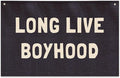 Long Live Boyhood Banner, Boys Room Decor, Canvas Banner Wall Hanging Flag Decor for Nursery Playroom Toddler Room