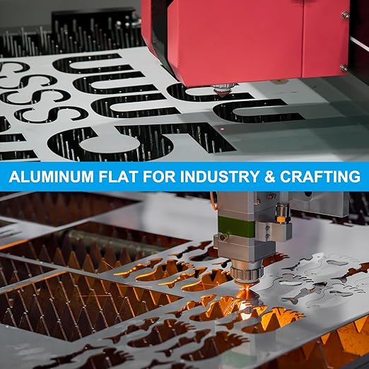 PATIKIL 6061 T651 Aluminum Sheet Metal 12 x 8 x 1/8(0.125") Inch 3Pcs Flat Plain Aluminum Plate Covered Stock with Protective Film, Heat Rectangle 3MM for Lndustry Crafting