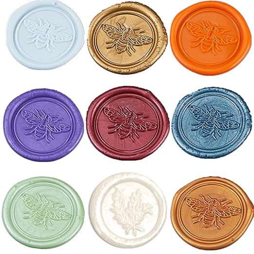Copper Wax Seal Sticks, ONWINPOR 20pcs Glue Gun Wax Sealing Sticks for Wax Seal Stamp, Mini Bronze Gold Sealing Wax Sticks Suit for 0.28'' Glue Gun (Copper Gold)