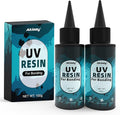 100g UV Resin for Bonding, Akisey UV Glue for Repairing Glass, Plastic, Resin Decoration, Fast Curing in Seconds Under UV Light (Not Included)