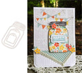 Metal Cutting Dies DIY Embossing Stencil Template Scrapbooking Card Making Mold Photo Album Arts Crafts Tools (Wishing bottle-8x5cm)