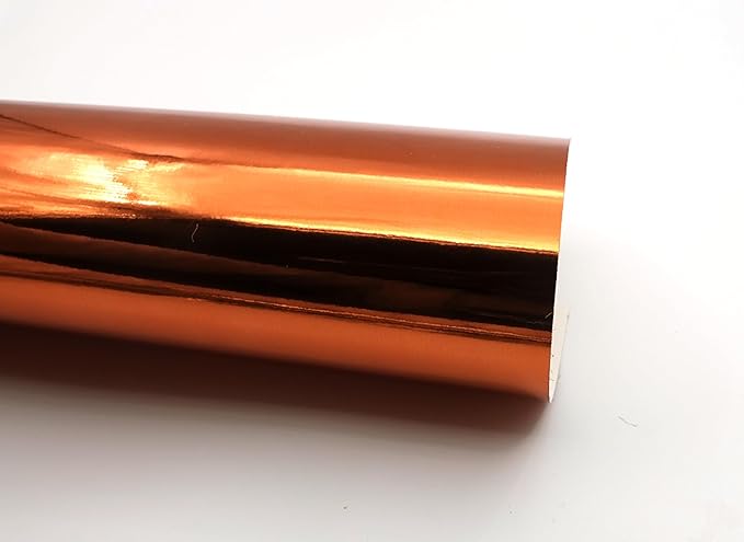 TGXRZX Metallic Orange Cardstock Paper,Size 8 "x 11" (250gsm), 15PCS,Mirror Finish Gold Foil Board for Crafting, Invitations, and Decorations,Die Cut and Plotter,Card Making (Orange)