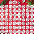 Christmas Stencils for Painting on Wood Slice,3" Small Christmas Stencils for Crafts Reuable Xmas Holiday Stencil for Tiered Tray Wood Sign Decor