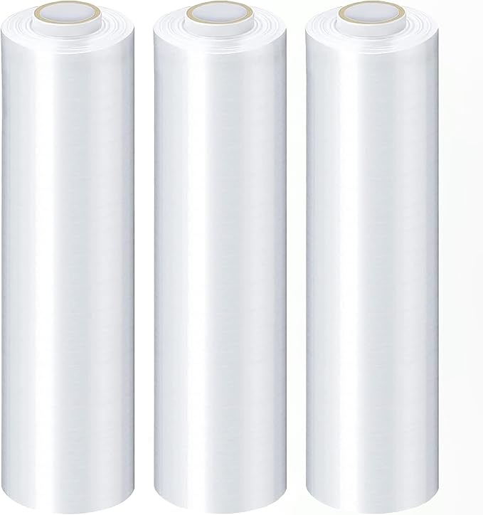 PSBM High Performance Pallet Stretch Wrap, 4 Pack Plastic Moving Wrap in 18 Inch x 1500 Feet, 47 Gauge, Clear Packing wrap for moving, Ideal for Furniture Wrapping for moving purposes