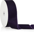 2" X 20 Yards Purple Velvet Ribbon for Christmas Tree Wreath Decoration Handmade Crafts Ornaments Gift Wrapping & Bow Making