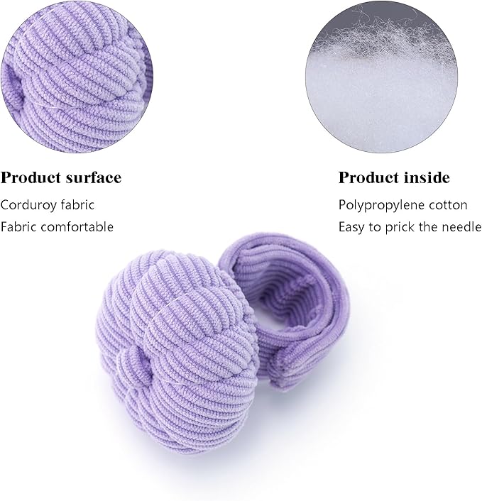 Wrist Pin Cushions, Sewing Needle Cushion kit with 1Pcs Elastic Strap Finger Ring Pincushions, Adjustable Strap Handcraft Needles Holder for Sewing and Quilting. (Purple)